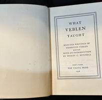 What Veblen Taught by Thorstein Veblen